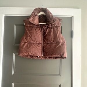 Brown Puffer Vest